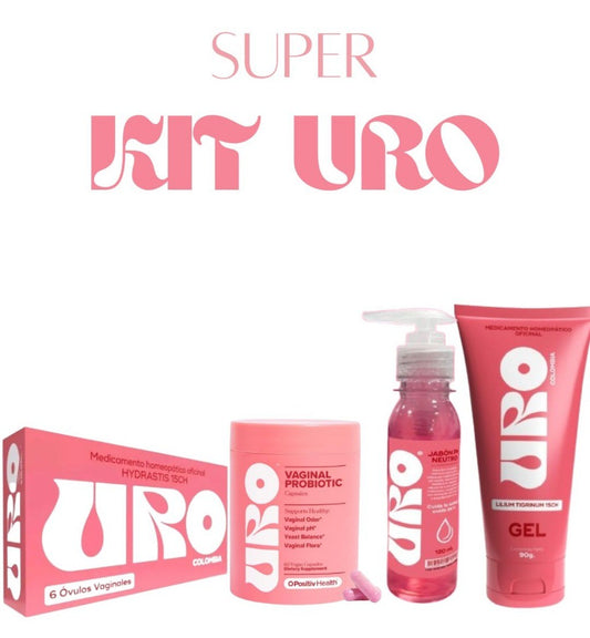 SUPER KIT URO Jabon+Ovulos+Caps+Gel