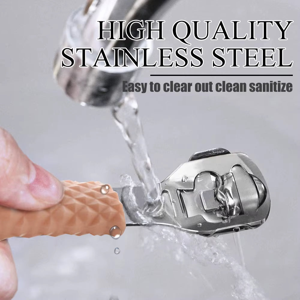 Professional Foot Care Tools - Heel and Cuticle Scraper, Pedicure File with Razor Blades for Effective Foot Care